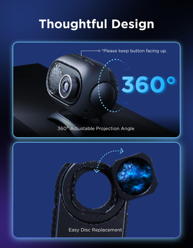 Зірковий проектор Govee H609D Galaxy Light Projector 2 Pro, RGB, WI-FI/Bluetooth, чорний