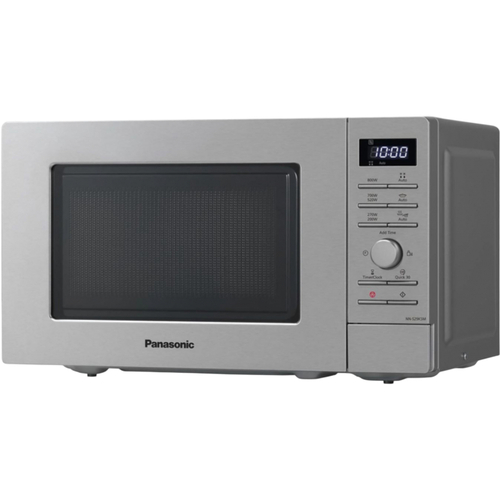 Мікрохвильова піч Panasonic, 20л, електр.управл., 800Вт, дисплей,відкриття кнопкою, сріблястий (сірий)