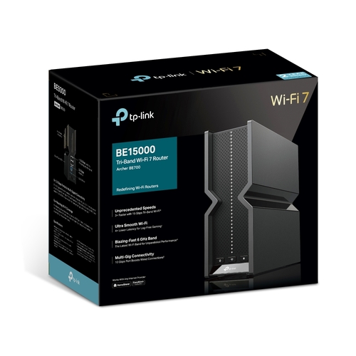 Маршрутизатор TP-LINK Archer BE700 BE15000, 3xGE LAN, 1x2.5GE LAN, 1x10GE WAN, 1xUSB3.0 MESH