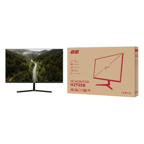 Монітор 2E 27" H2725B HDMI, DP, ММ, IPS, 2560x1440, 100Hz, FreeSync