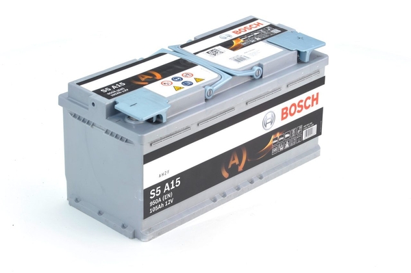 Акумулятор Bosch S5 AGM 12В 105Аг 950А R+ (0 092 S5A 150)