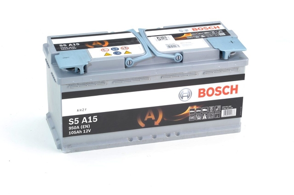 Акумулятор Bosch S5 AGM 12В 105Аг 950А R+ (0 092 S5A 150)