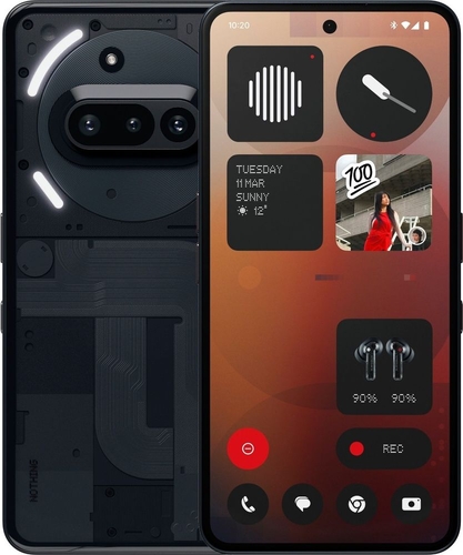 Смартфон Nothing Phone (3a) 6.77" 12/256ГБ, 2SIM, 5000мА•год, чорний