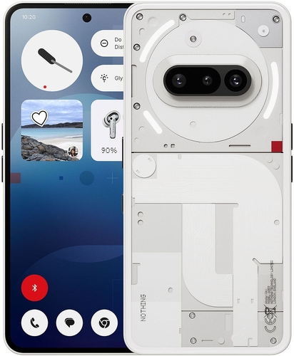 Смартфон Nothing Phone (3a) 6.77" 12/256ГБ, 2SIM, 5000мА•год, білий