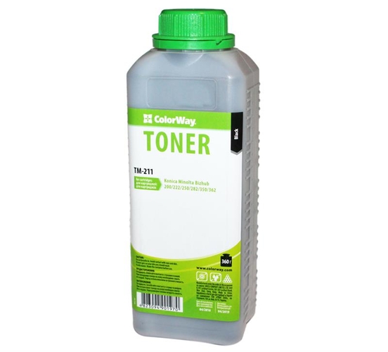 Тонер ColorWay (TM-211) Konica Minolta Bizhub 250/350 (TN-211), 360г