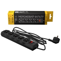 Фильтр питания LogicPower 5 розеток 3м LP-X5 Premium Black (LP9584)