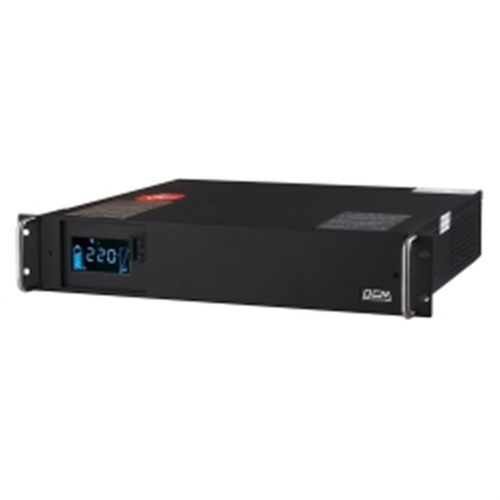 ИБП Powercom KIN-1500AP RM LCD 2U, Lin.int., AVR, 6 х IEC, RJ-45, RS-232, металл (00210240)