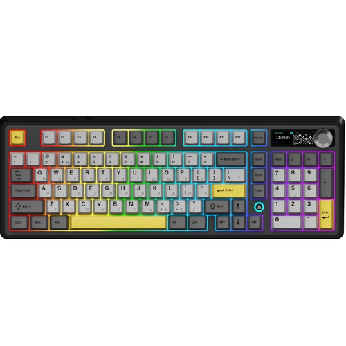 Клавиатура беспроводная Ajazz AK980 V2 Maillard Switch Black (AK980-V2-M-BGY)