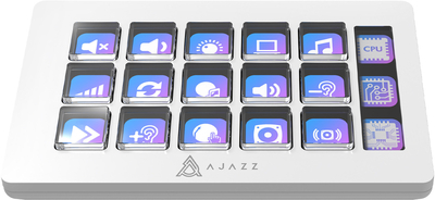 Контроллер для стриминга Ajazz AKP153E USB White (AKP153E-W)