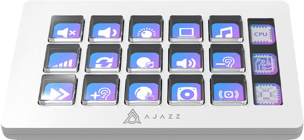 Контроллер для стриминга Ajazz AKP153E USB White (AKP153E-W)