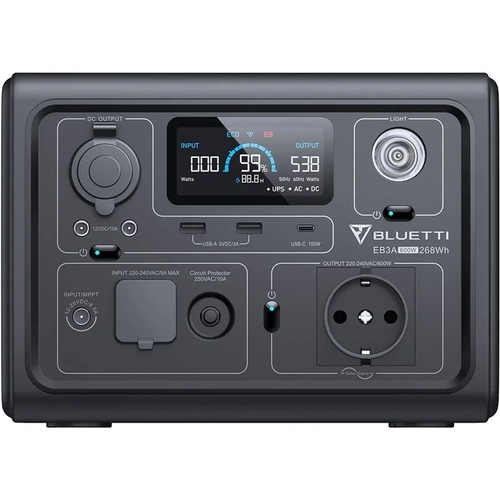 Зарядная станция Bluetti EB3A 268Wh, 600W (PB930784)