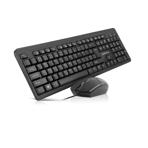 Комплект (клавиатура, мышь) REAL-EL Standard 504 Kit Black (EL123100037)