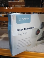 Масажна накидка на крісло NAIPO Neck & Back Massager з підігрівом, вібрацією та функцією масажу Шиатцу; модель - MGBK-2606H — пошкоджена упаковка (лот 347081)