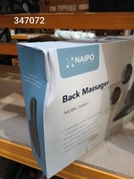 Масажна накидка на крісло NAIPO Neck & Back Massager з підігрівом, вібрацією та функцією масажу Шиатцу; модель - MGBK-2606H — пошкоджена упаковка (лот 347072)