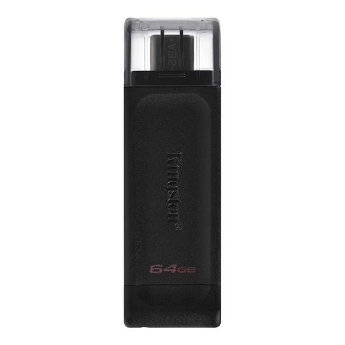 Флеш-накопитель USB3.2 64GB Type-C Kingston DataTraveler 70 Black (DT70/64GB)
