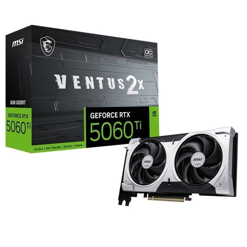 Видеокарта GF RTX 5060 Ti  8GB GDDR7 Ventus 2X OC Plus MSI (GeForce RTX 5060 Ti 8G VENTUS 2X OC PLUS)