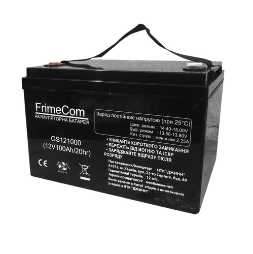 Аккумуляторная батарея FrimeCom 12V 100AH (GS121000) AGM