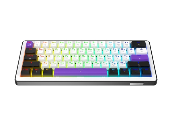 Клавиатура Hator Hellyberry HK60 White/Violet