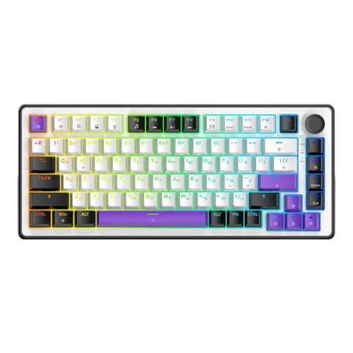 Клавиатура Hator Hellyberry HK75 White/Violet