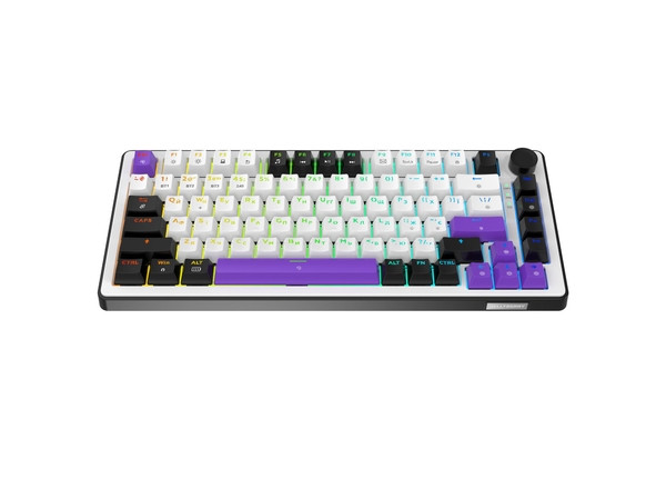 Клавиатура беспроводная Hator Hellyberry HK75 Wireless White/Violet