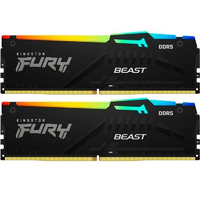 Модуль памяти DDR5 2x8GB/5200 Kingston Fury Beast RGB Black (KF552C40BBAK2-16)