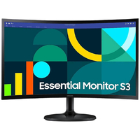 Монитор Samsung 24" Essential S3 LS24D360 (LS24D360GAIXUA) VA Black Curved 100Hz