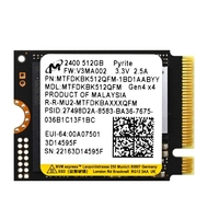 Накопитель SSD  512GB Micron M.2 2230 PCIe 4.0 x4 3D QLC (MTFDKBK512QFM)