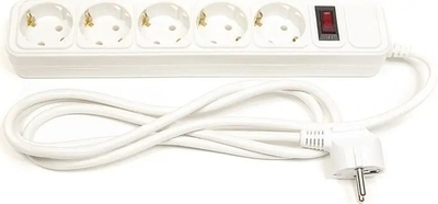 Фильтр питания PowerPlant JY-1056/3 (PPSA10M30S5) 5 розеток, 3 м, белый пакет