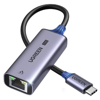 Конвертер USB 3.0 Type-C - RJ45 100M Ethernet Ugreen CM648 Black