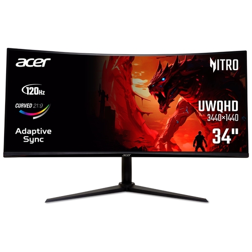 Монитор Acer 34" ED340CUJ0bmiipx (UM.CE0EE.001) VA Black Curved 120Hz