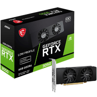 Видеокарта GF RTX 3050 6GB GDDR6 Low Profile E OC MSI (GeForce RTX 3050 LP E 6G OC)