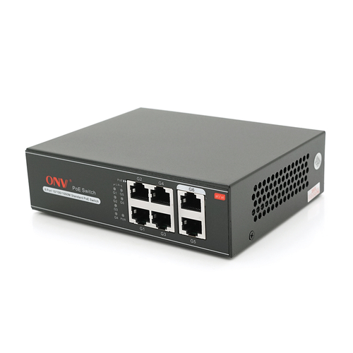 Комутатор PoE ONV-H3064P (4 PoE + 2 Uplink, 65 Вт)
